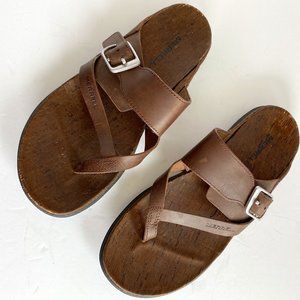 Merrell Around Town Thong Buckle Leather Sandal -7
